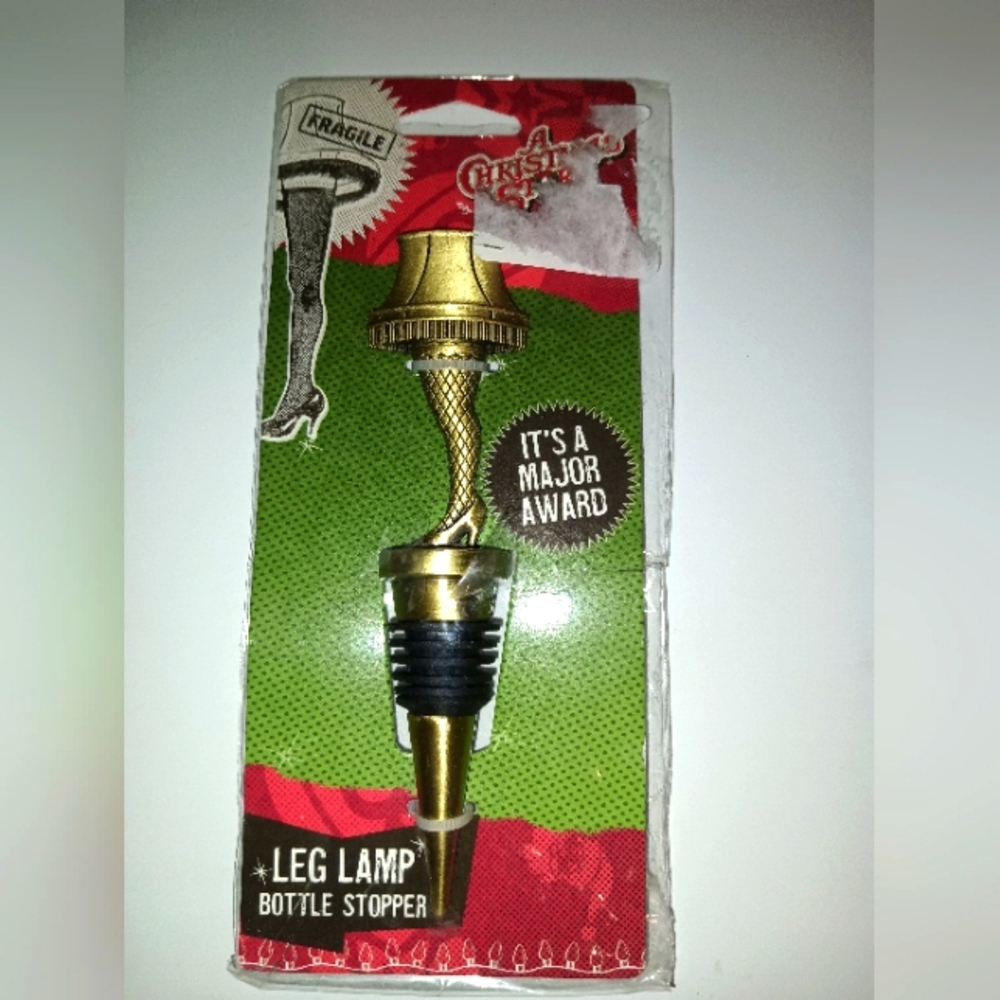 Leg Lamp Bottle Stopper - Gold